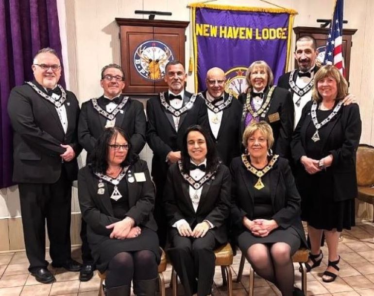 Officers at April  initiation