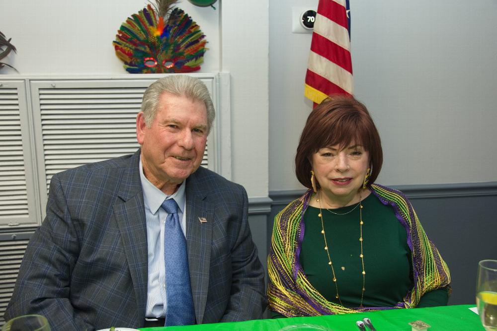 Master of Ceremonies Terry Bruno, PDDGER, PSP and Vicki 