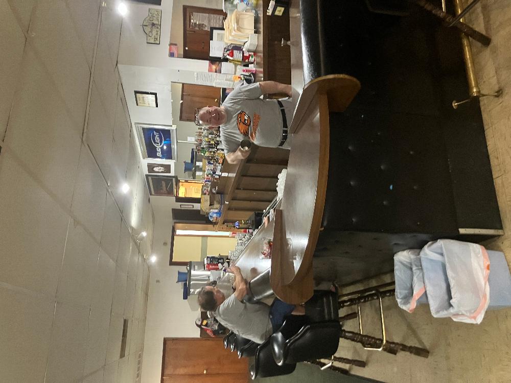 Kevin, a 10 year PER, serves up at Lodge 58, Dayton OH