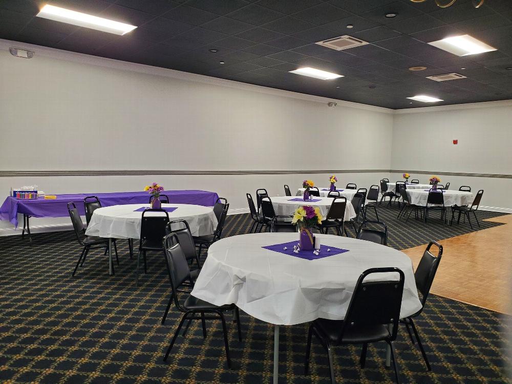 Event Hall decorated for an Elks function