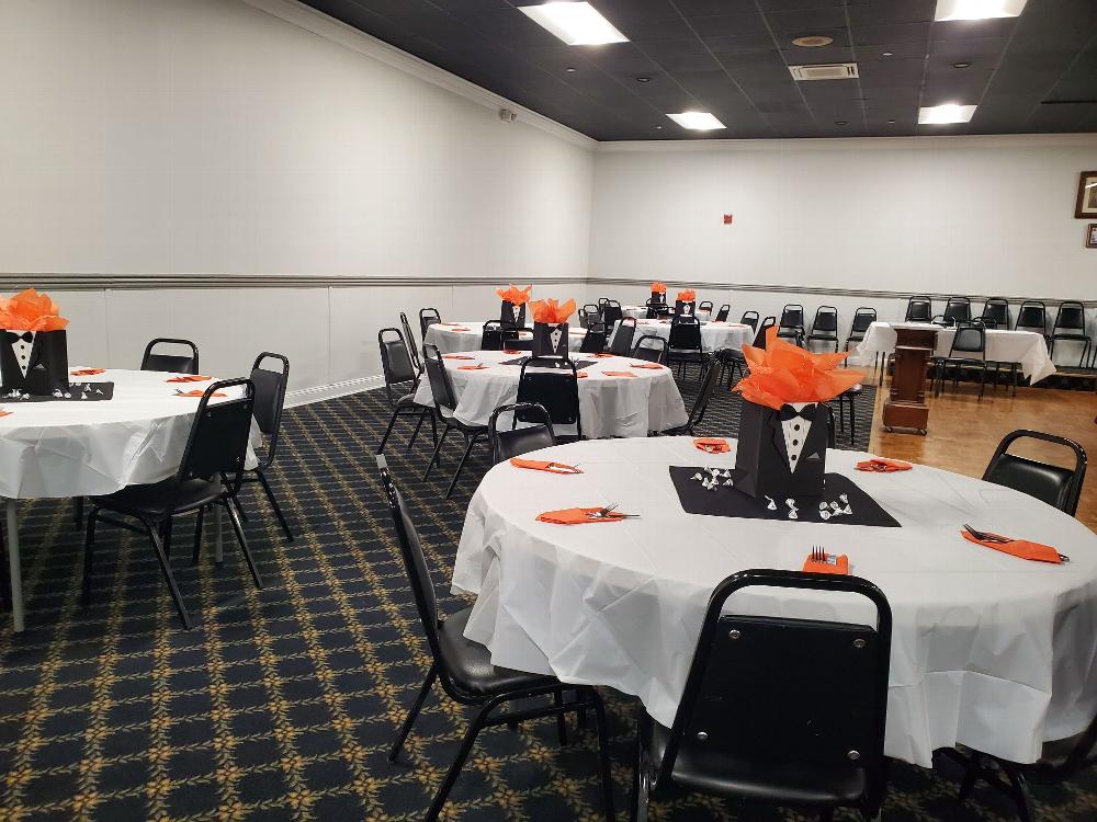 Event Hall decorated for an Elks function