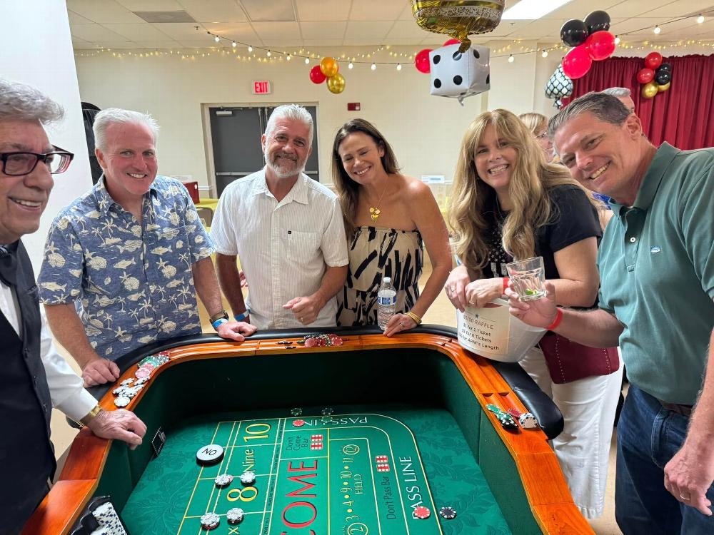 Casino Time with two of our Table Sponsors!! 