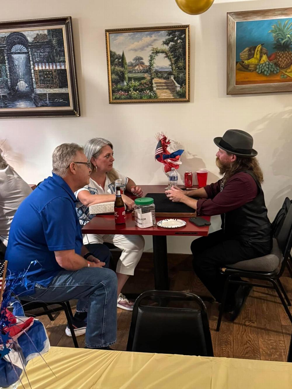 Dayna and Monty with Magician Dan Rifkin