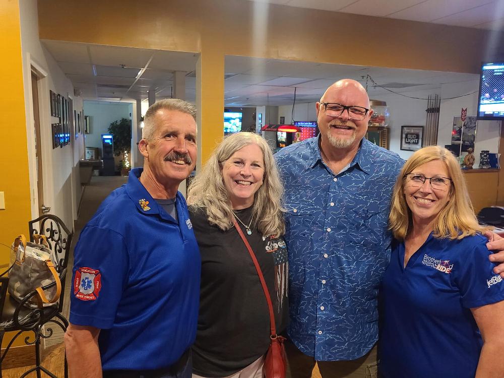 BHR Founder & Elk Jeff Morse with Deborah Reedy, ER Brent Reedy, and Candy Morse