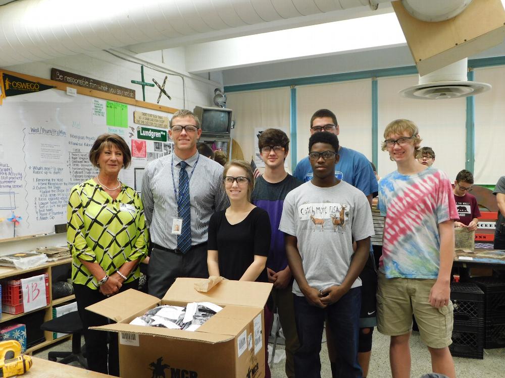 Safety glasses delivered to LHS 2