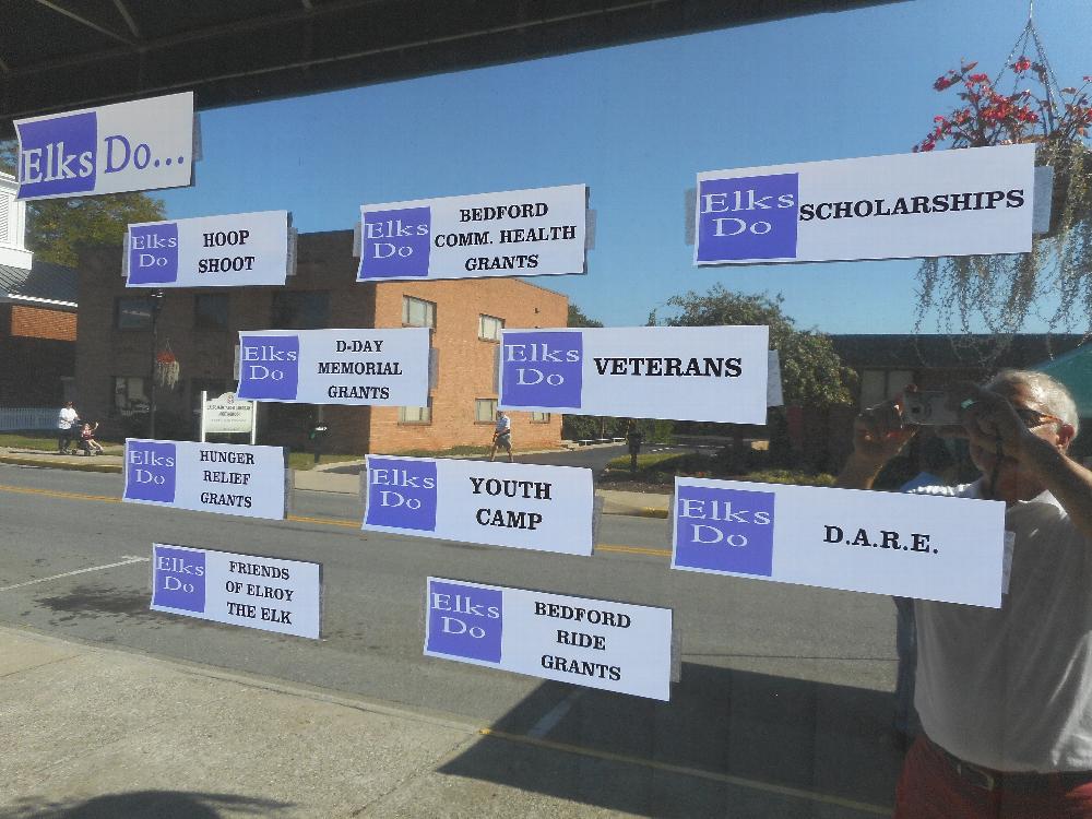 display of lodge activities at centerfest 2017