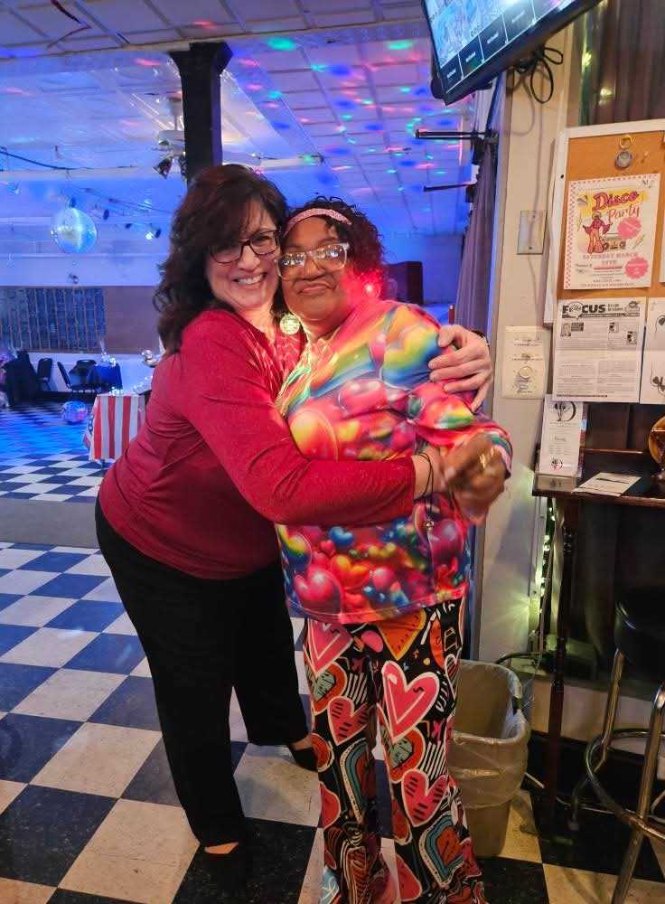 Barb and ER Cynthia at the Disco