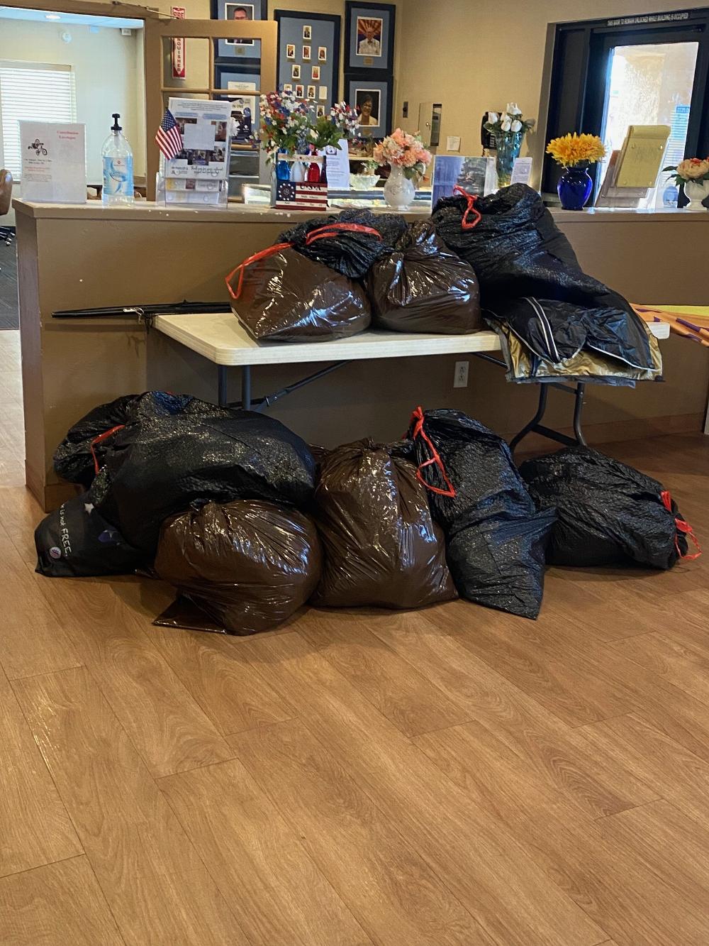 On August 27, 2025, the Tucson AZ Elks #385 Lodge dropped off over $2k worth of donations for the Homeless Veteran Program at the Tucson VA.  Thanks to all of our Volunteer’s, we are able to do it!