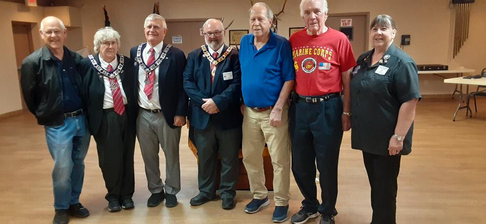 The Tucson AZ Elks Lodge held the annual Veterans Day Ceremony on November 11th, 2025.  Honoring all Veterans and our Veteran members in attendance below are L-R: T. Madden, D. Gnuschke, J. Jablonski, J. Sanford, W. Thompson and AZ State Veterans Chair M. Shaffer.  Thank you veterans and current enlisted men and women of our Military.  