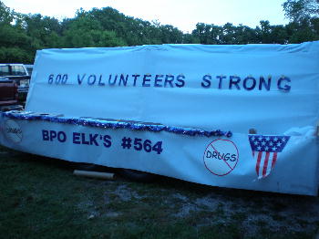 Bushwhacker Days Float. 
Taking shape.