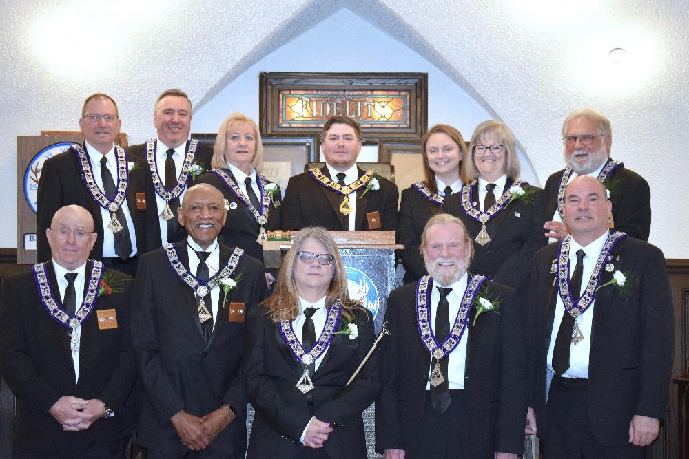 Exalted Ruler Thomas Flannigan IV and his Officers for 2025-2026