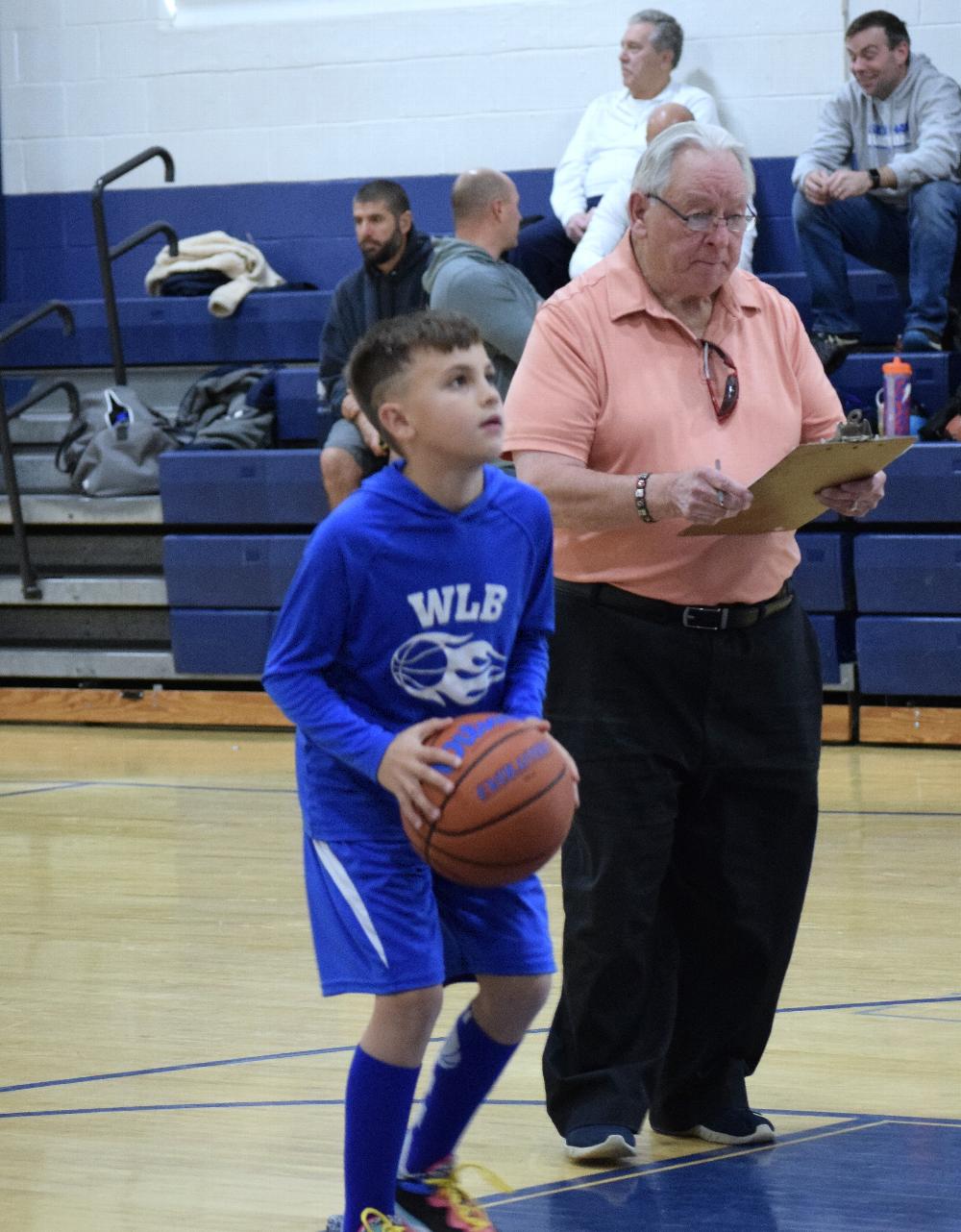 Hoop Shoot competition at local school for Long Branch Elks 12/14/24