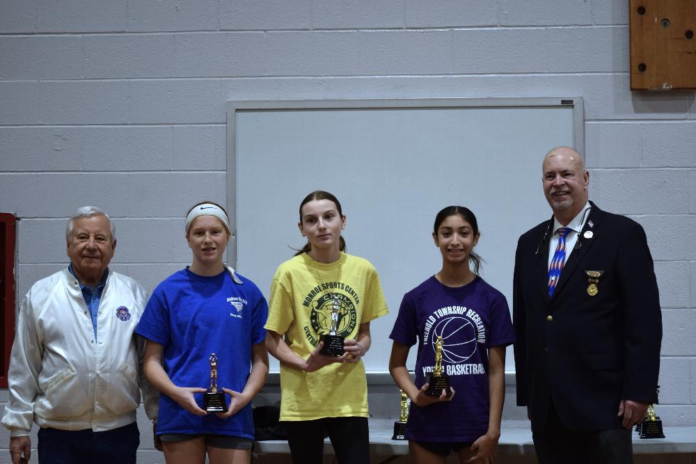 South Central District Hoop Shoot winners for their age move up to next step in competition 1/18/25