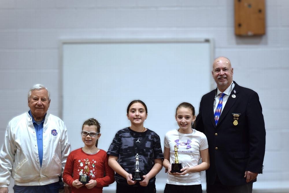South Central District Hoop Shoot winners for girls in their age bracket to move on up to compete for State Championship 1/18/25