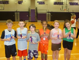 Hoop Shoot Winners in our Ten to Eleven Group.