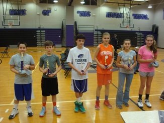 Hoop Shoot Winners in our Twelve to Thirteen Group.