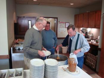  Cal serving his famous Goulash during Old Timers Night:  From what I understand the recipe for the Goulash is locked in a vault and is even more guarded than the KFC Chicken Recipe.  Above is a rare picture of Cal serving his masterpiece as body guard Benny watches over the pot making sure that no one gets too close to the pot.  