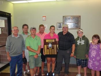 2013 Dick Scheffler Golf Tournament. Cortland Lodge 748 ER Presenting Plaque.