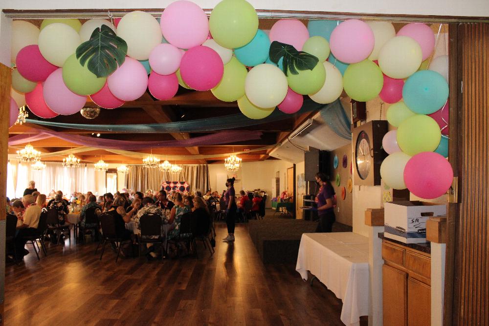 The entry way to our SVP Visitation Luau!!