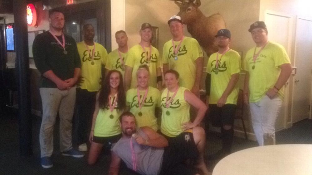 Congratulations to the Macon Elks Slow Pitch Team for taking first place in the Team Gage tournament over the weekend! (June, 2015)