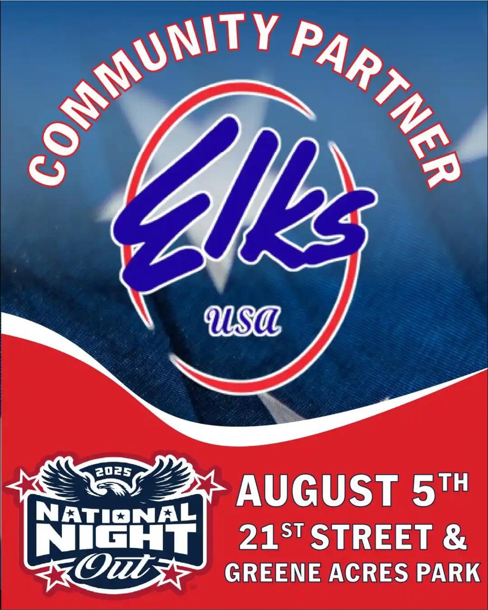 Clovis Portales Elks Lodge 1244 National Night Out Community  Partner 2025