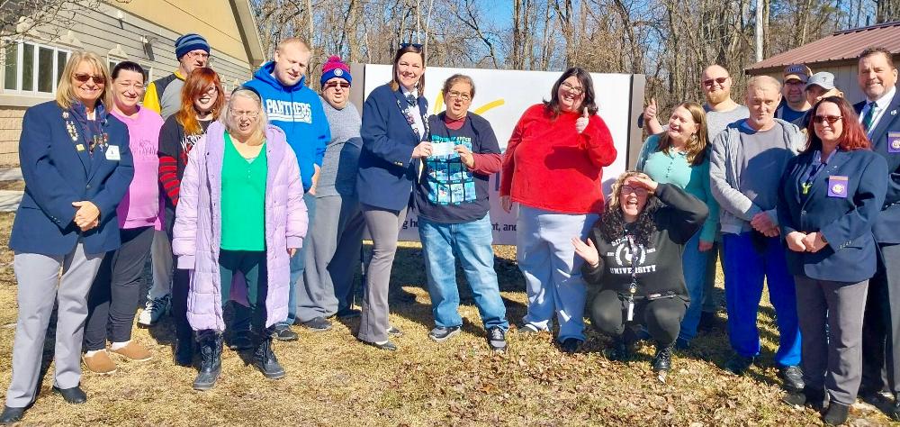 On Feb. 25, 2025 the Three Rivers Elks #1248 presented a check for $2500 to the Affinity House in Centreville, MI 