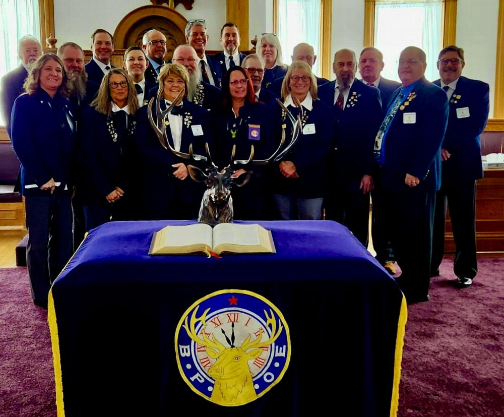 On Feb. 20, 2025, PER’s and Officers gather for the Memorial Service of Randy Cooper, PER. 

"Living or Dead an Elk is never forgotten, never forsaken". Morning and noon pass them by, the light of day sink heedlessly in the west ere the shadows of midnight shall fall, the chimes of memory will be pealing forth the friendly message "To Our Absent Members"  