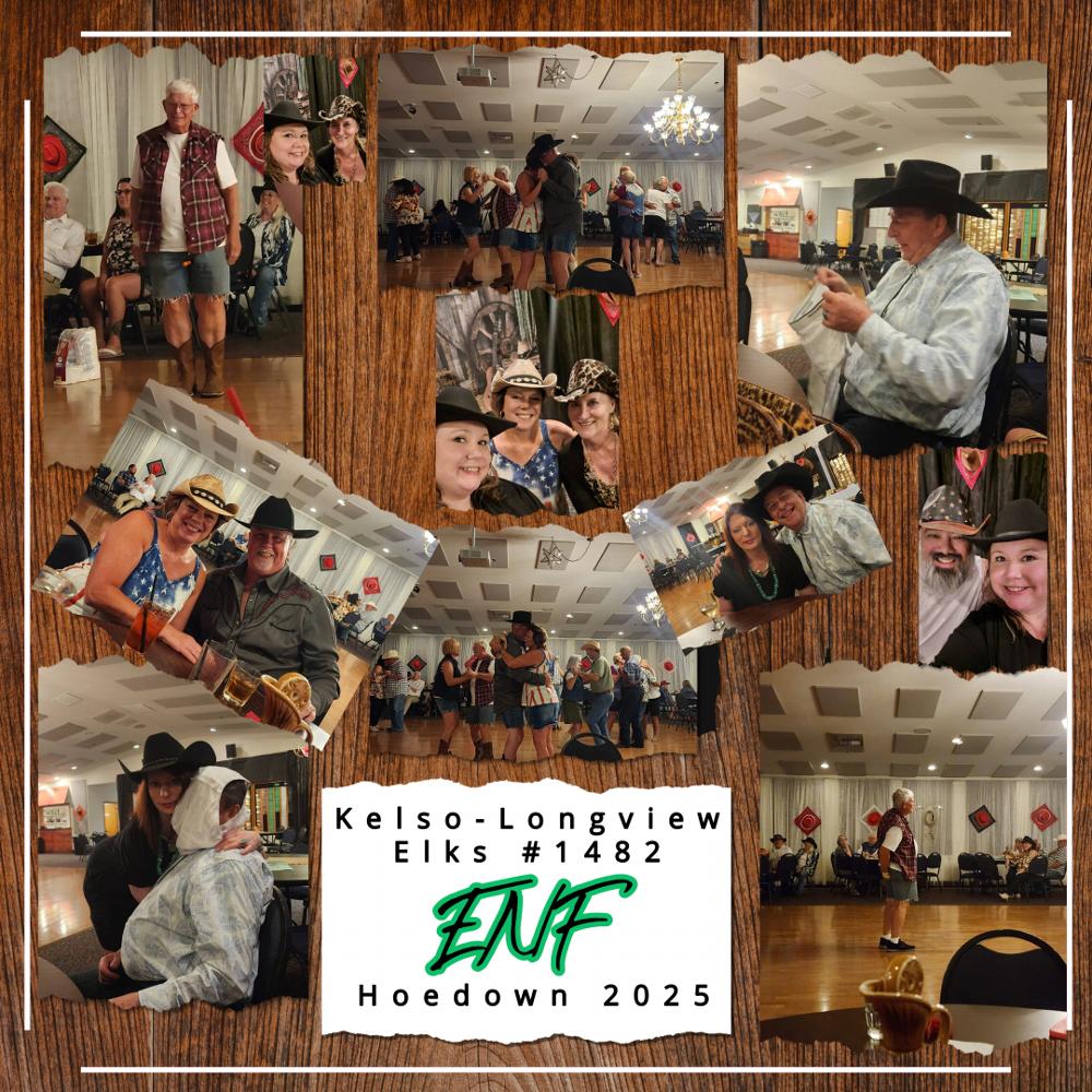 ENF Fundraiser for 2025- Kelso-Longview Elks #1482 Hoe-Down!