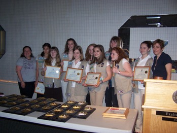 Youth Activities Awards Night - Girl Scout Silver Award Winners