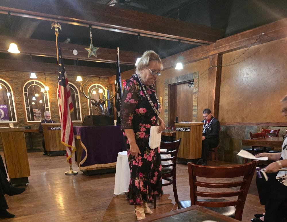 CATHY RUMMEL, CHAPLAIN AND VETERAN CHAIRPERSON.  CATHY IS A GEM!  ALWAYS WILLING TO HELP!