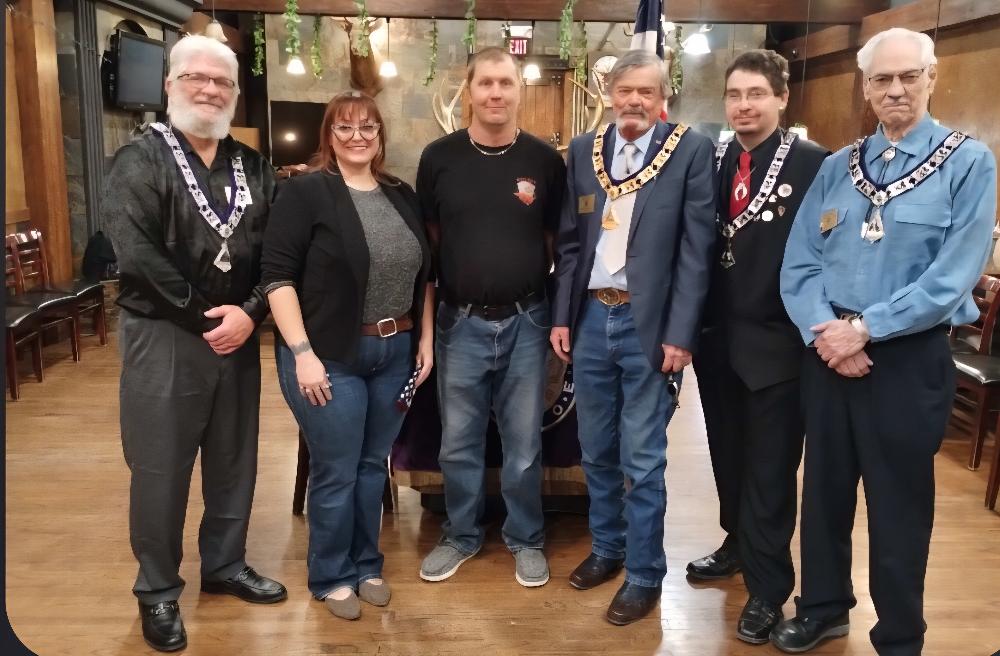 Two more wonderful people became Elks on January 8t, 2026; Alexis Allrad and Brandon Ledger.  Cnongratulations guys!