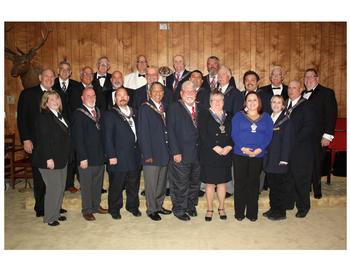 Coalinga Elks new officer and Thank to the installing officer