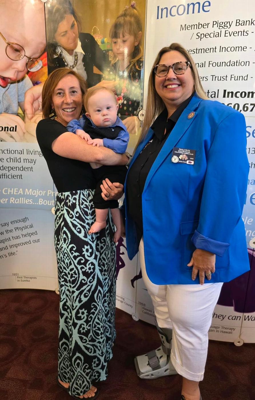 Exalted Ruler Paula Piltz with the 2024 Theme Child