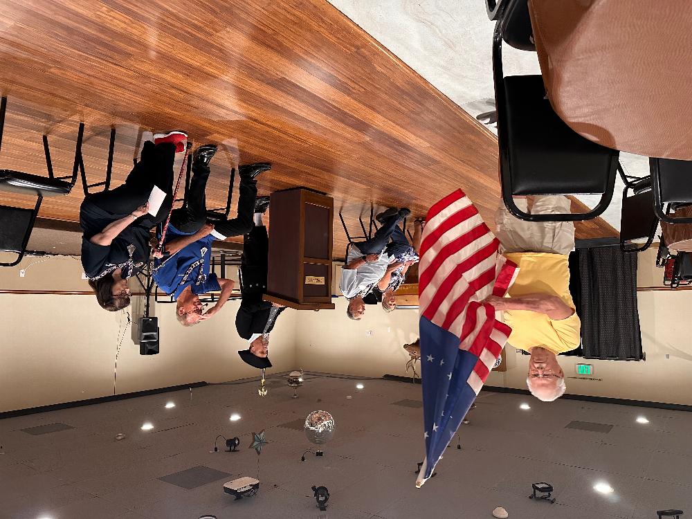 Veterans proudly carry the flags on Flag Day!