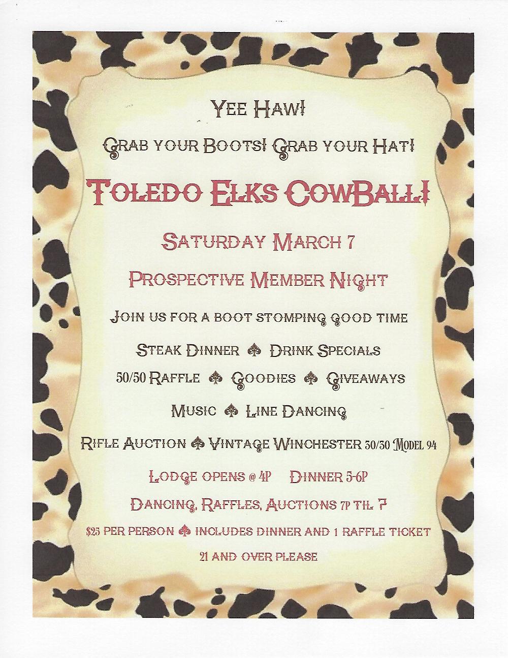 CowBall Western Night and Open House