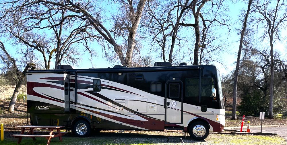 Rig in Placerville Elks RV Park