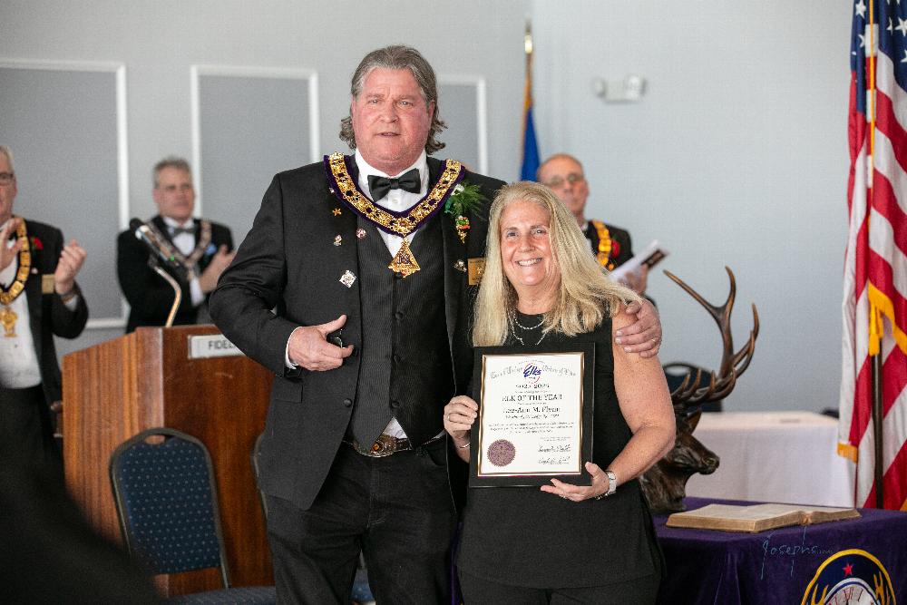 Congratulations!!  
 Lee-Ann Flynn
 2025-2026 Elk of the Year! 