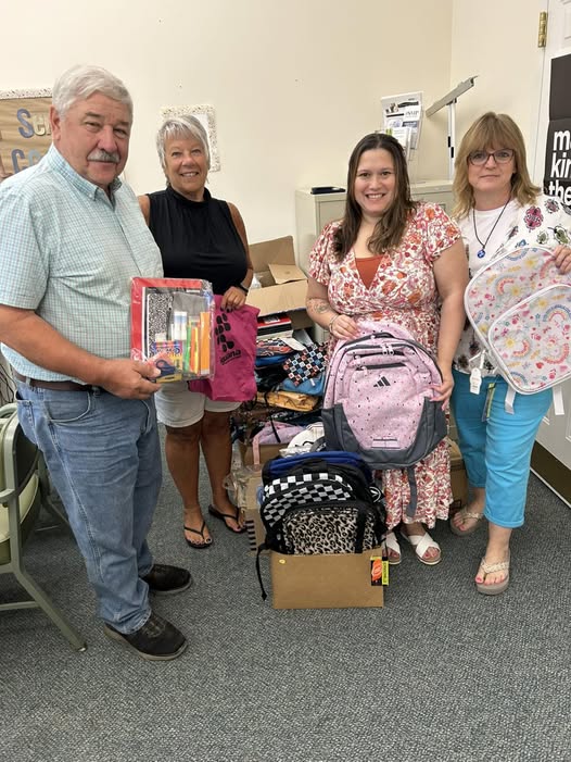 Maureen Anderson and Danielle Graham, Co-founders of Elks Care, Elks Share had the joy of delivering a batch of school supplies to Westbrook Social Services and Westbrook Youth and Family Services.  Thank you to all that donated!