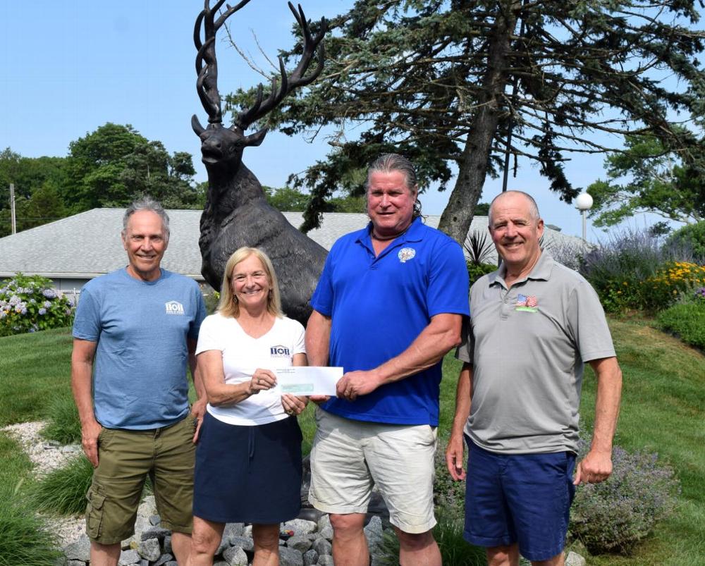Our Exalted Ruler, Rick Newberg, along with Lodge Secretary Pete Woods, had the honor of presenting a donation check to Carol May, Executive Director of House of Heroes. 

