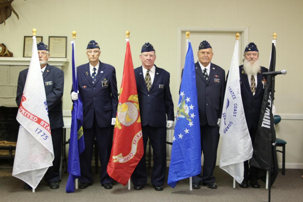 2024 Veterans Day ceremony. Colors presented by Alexander city color guard of the American Legion