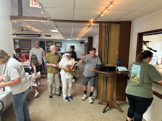 Ted's here for his BBQ