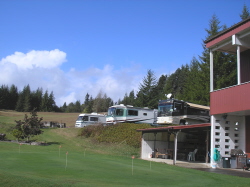 3 of 6 RV sites being used.