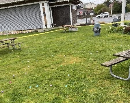 Easter Bunny has a secret Stash, We helped guard it