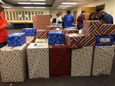 Once the sorting was complete, boxes full of gifts and useful items for veterans were loaded into a truck from Peterson Motors of Pierre and delivered to Hot Springs on December 16, 2019.