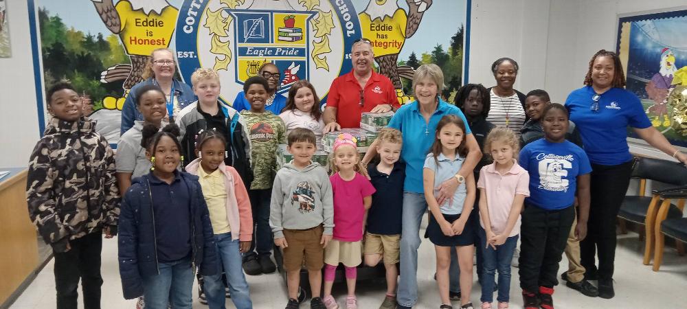 Today we delivered $500.00 in canned food to Cottageville Elementary school, for their Blessing Box. Thanks to the Bingo committee and all of the Bingo participants for supporting Walterboro Elks Lodge 1988 charitable efforts. Also, thanks to our outgoing treasure Mary Jo Fox for bringing the check, Angus for providing the truck, Christine and Ernest for helping load and unload. Next week we will be delivering the same to Bell's Elementary. To our community, please come out to Bingo on Tuesday nights and help in supporting our efforts.