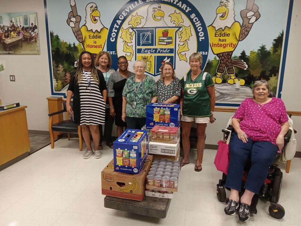Thanks, to everyone that plays Bingo on Tuesday nights, at the Walterboro Elks Lodge 1988. To those fabulous people the Bingo committee was able to donate $500.00 dollars in food to both Mt. Zion AME Church and Cottageville Elementary School. Elks Care - Elks Share.