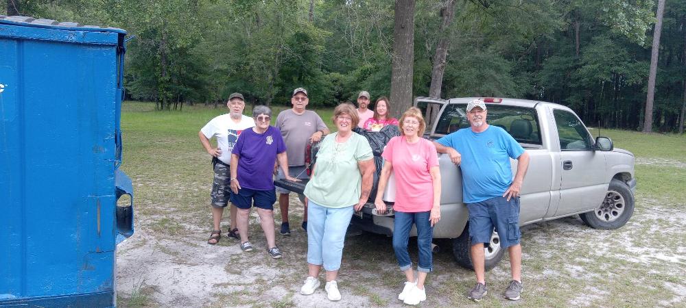As always following the 4th of July fireworks, there's 5th of July fireworks cleanup. Thanks to all of the members taking part if the effort. Ya'll do so much not only to keep our Lodge going but to also help keep it clean and beautiful. 👍