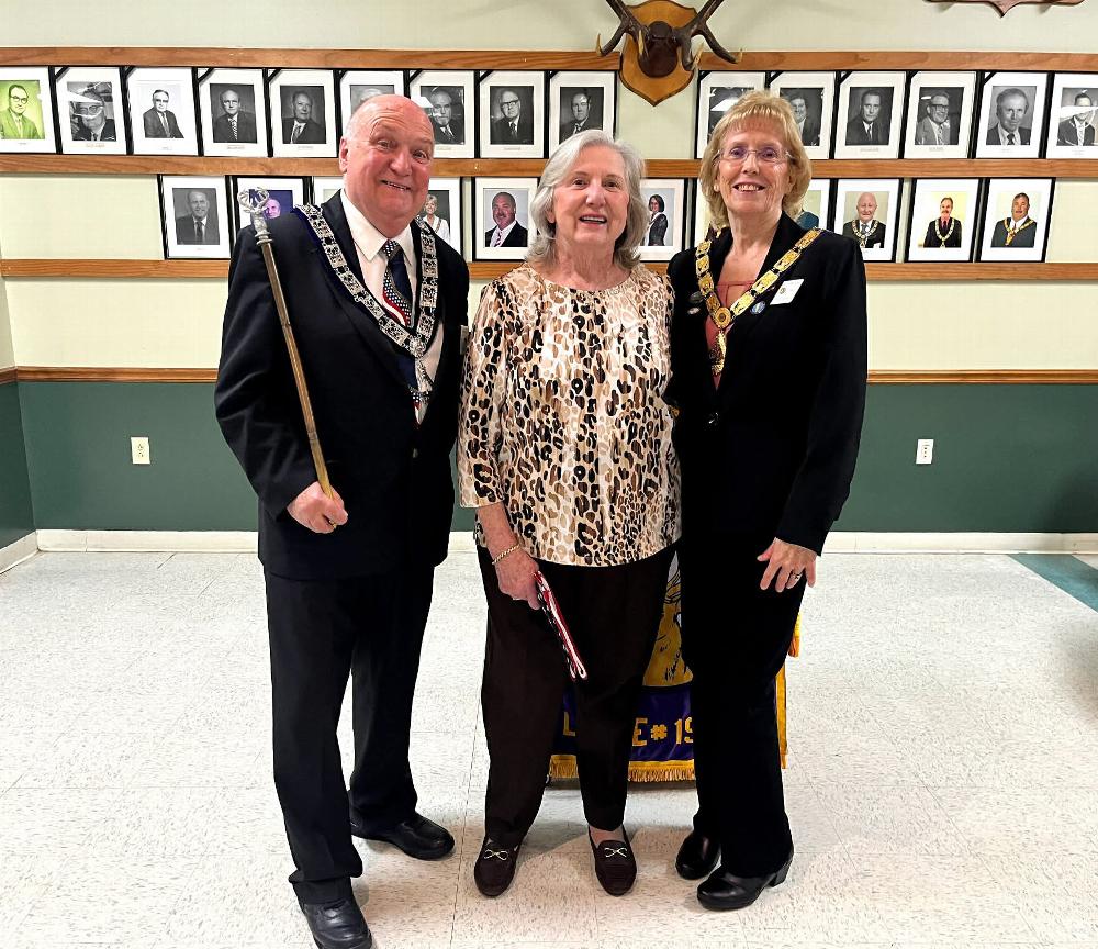 We want to welcome Mrs. Moorer into our Lodge