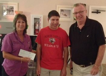 The Lodge gave $250.00 to support the Poker Run for Special Olympics to be held on 6/14/14.