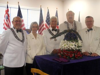 Lodge Officers at Flag Day (June 14)